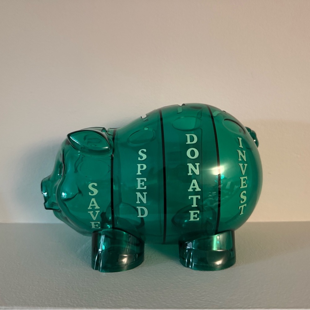 Wachovia (Wells Fargo) “Money Savvy Pig”  4-Slotted Piggy Bank Collector’s Item